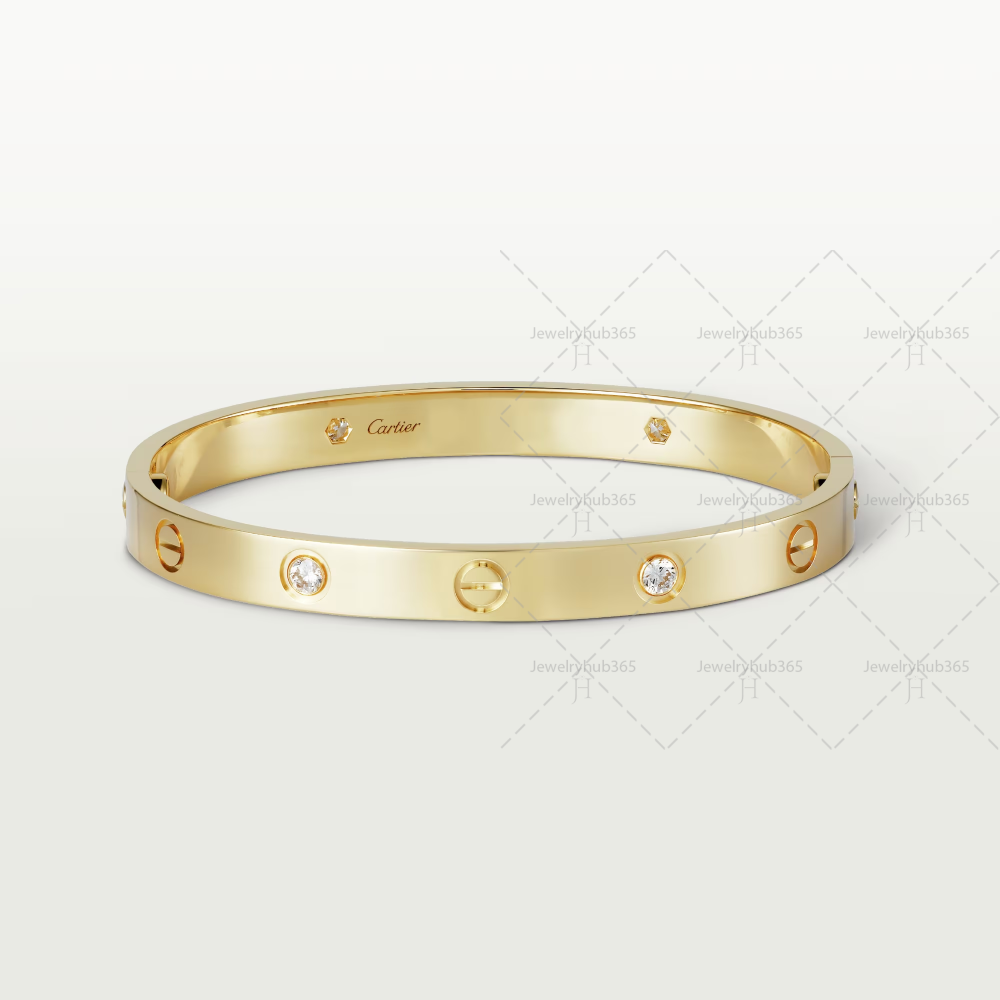 LOVE BRACELET 4D, [Gold/White/Rose]