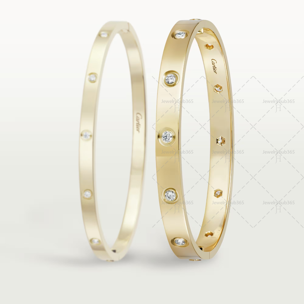 LOVE BRACELET 10D, [Gold/White/Rose]