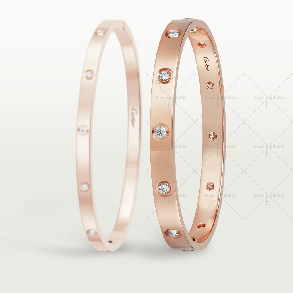 LOVE BRACELET 10D, [Gold/White/Rose]