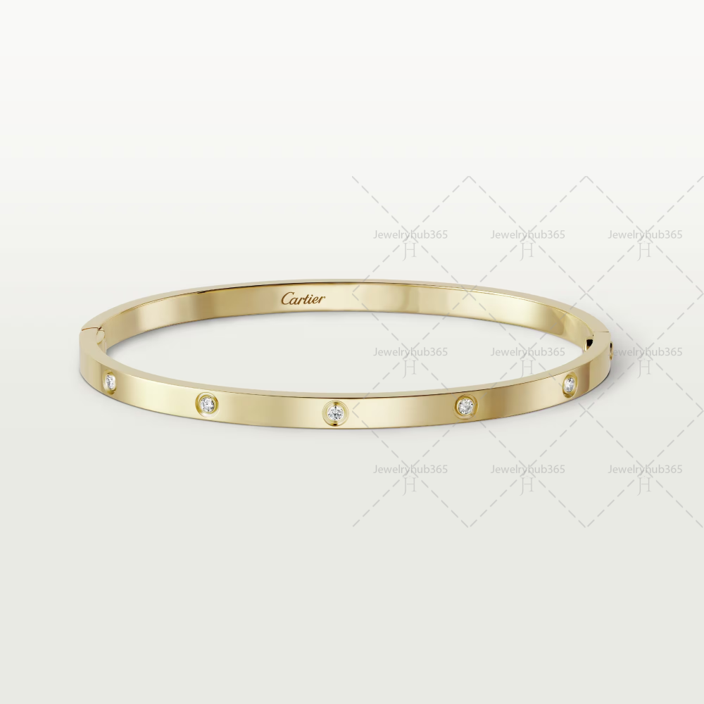 LOVE BRACELET 10D, Small, [Gold/White/Rose]