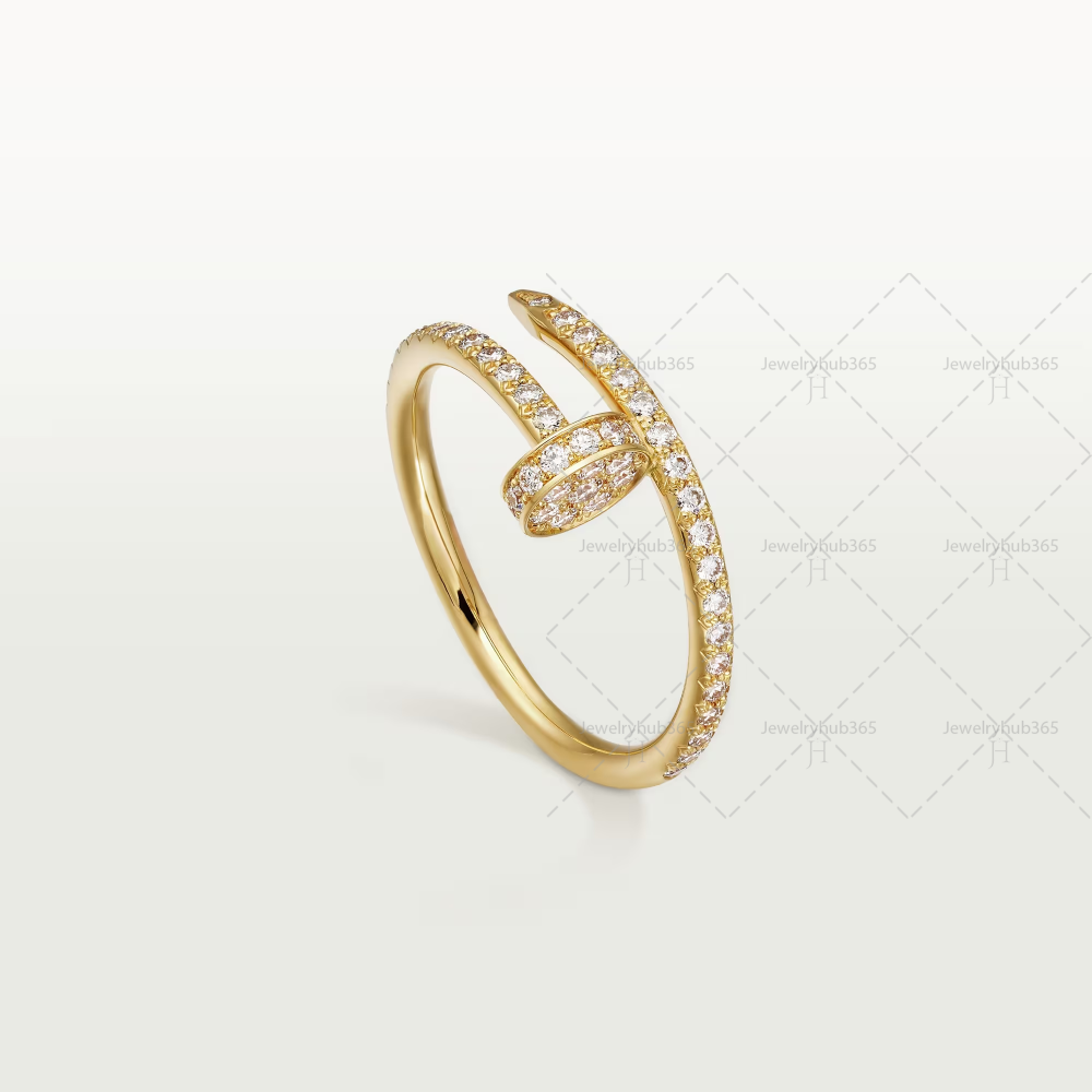 JUSTE UN CLOU RING, 53D, [Gold/White/Rose]