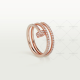 JUSTE UN CLOU RING, 77D, 2RDS, [Gold/White/Rose]