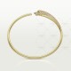 PANTHERE DE paved at head bracelet Diamond Onyx Emerald Yellow gold