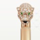 PANTHERE DE paved at head bracelet Diamond Onyx Emerald Rose gold