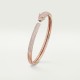 PANTHERE DE paved at head-tail bracelet Diamond Onyx Emerald Rose gold