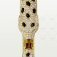 PANTHERE DE W8.33mm bracelet 255-Diamond Onyx Emerald Yellow gold