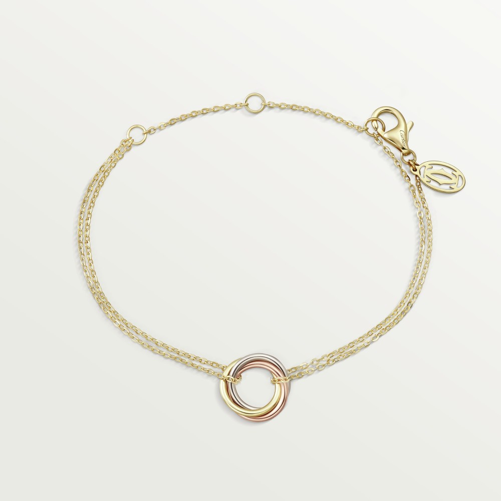 TRINITY D10.7mm bracelet Yellow/White/Rose gold