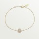 TRINITY D8.7mm bracelet 1-Diamond Yellow/White/Rose gold