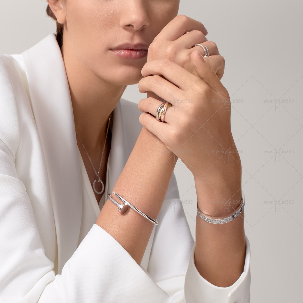 JUSTE UN CLOU W3.5mm bracelet White gold