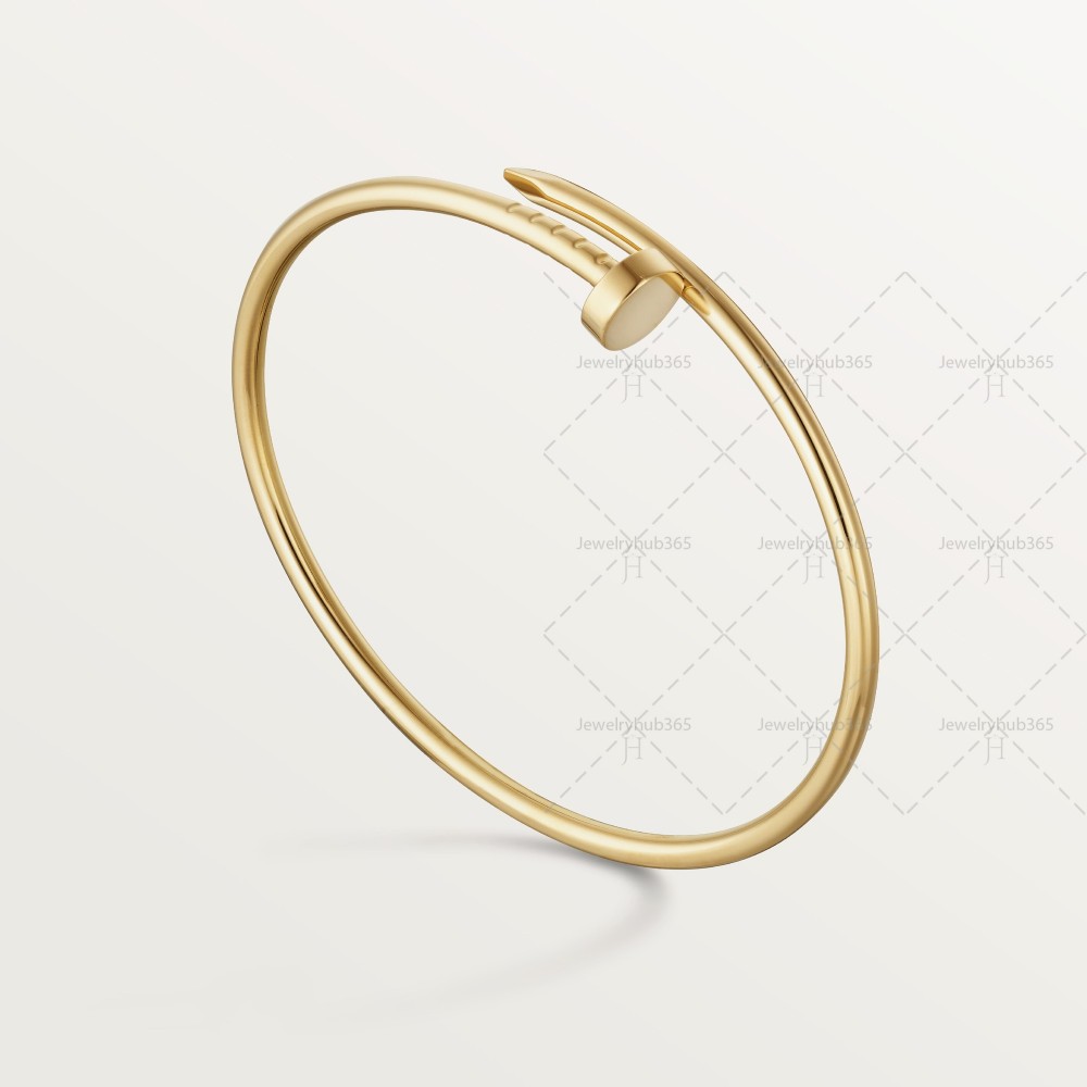 JUSTE UN CLOU W2.5mm bracelet small model Yellow gold