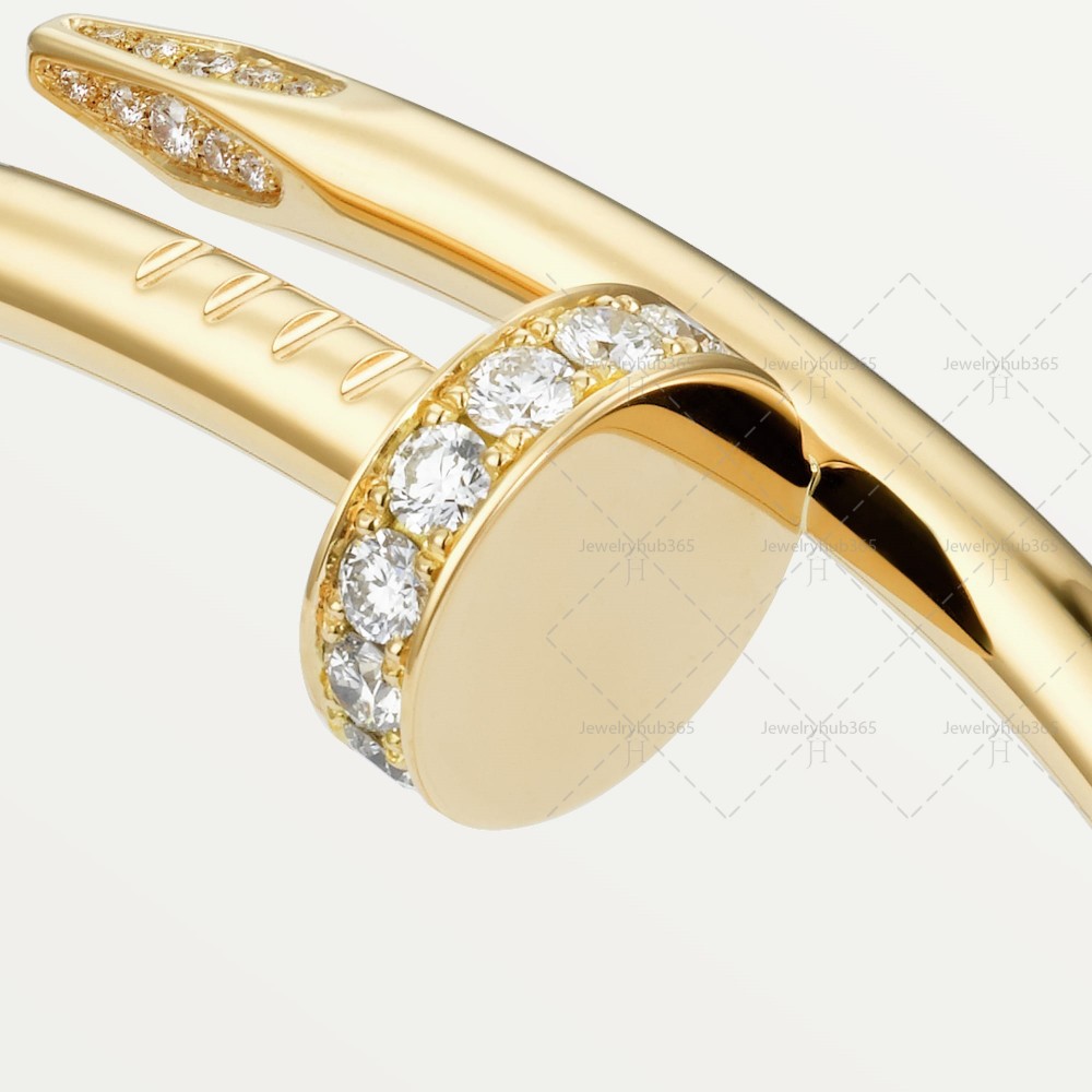 JUSTE UN CLOU W3.5mm bracelet 32-Diamond Yellow gold