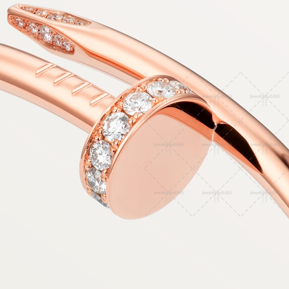 JUSTE UN CLOU W3.5mm bracelet 32-Diamond Rose gold