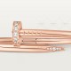 JUSTE UN CLOU W3.5mm bracelet 32-Diamond Rose gold