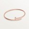 JUSTE UN CLOU W2.5mm bracelet small model 20-Diamond Rose gold