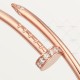 JUSTE UN CLOU W2.5mm bracelet small model 20-Diamond Rose gold