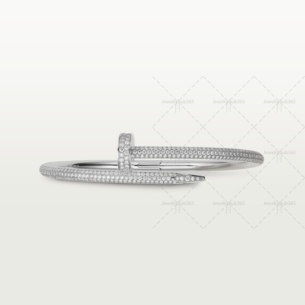 JUSTE UN CLOU W3.5mm bracelet 374-Diamond White gold