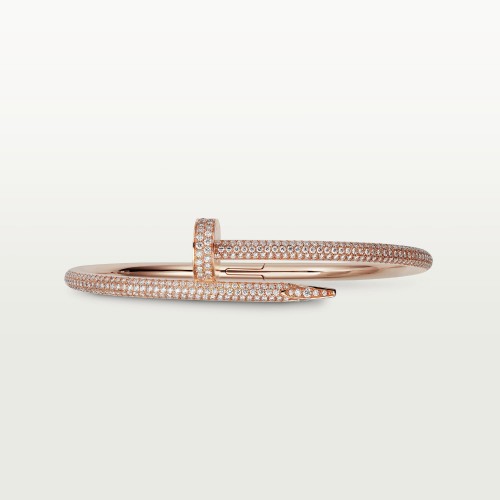 JUSTE UN CLOU W3.5mm bracelet 374-Diamond Rose gold