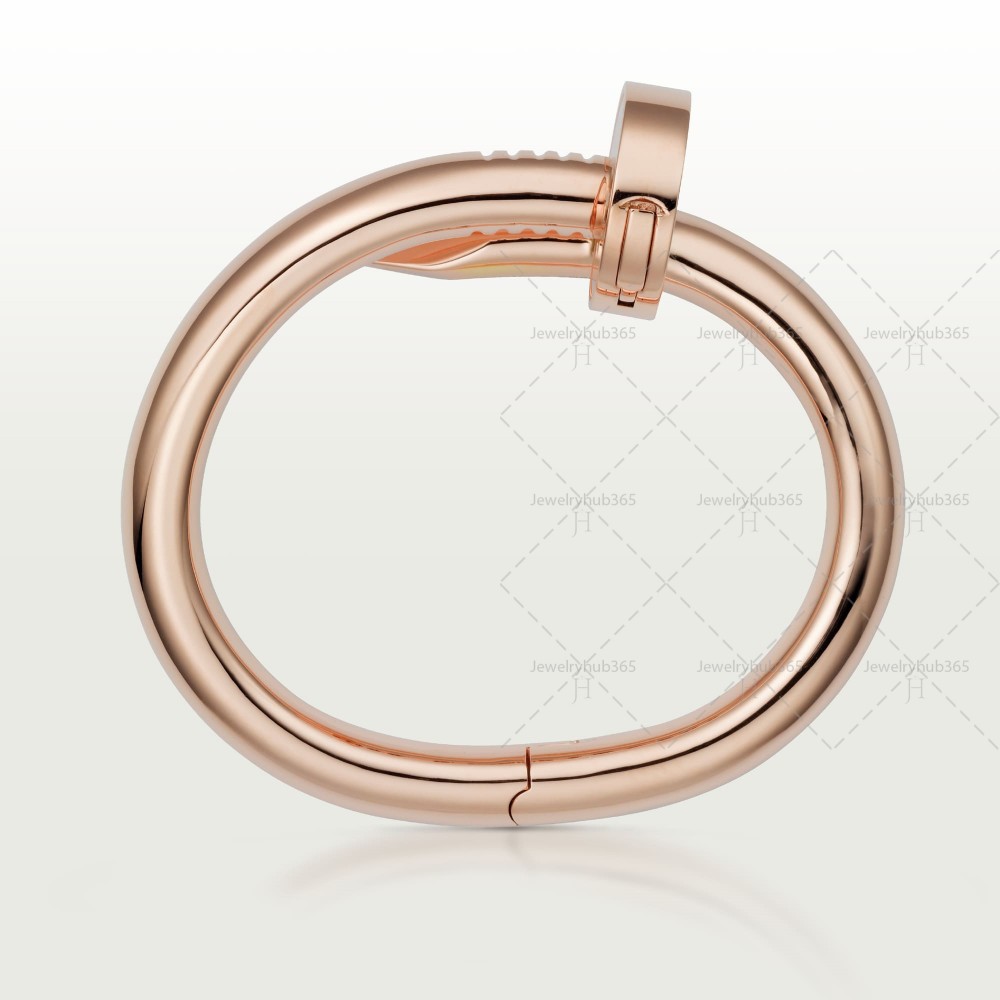 JUSTE UN CLOU W8.5mm bracelet large model Rose gold