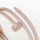 JUSTE UN CLOU 2 rounds W7mm bracelet 624-Diamond Rose gold