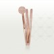 JUSTE UN CLOU 2 rounds W7mm bracelet 624-Diamond Rose gold