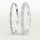 LOVE diamond-paved W3.65mm bracelet small model 177-Diamond White gold