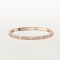 LOVE diamond-paved W3.65mm bracelet small model 177-Diamond Rose gold