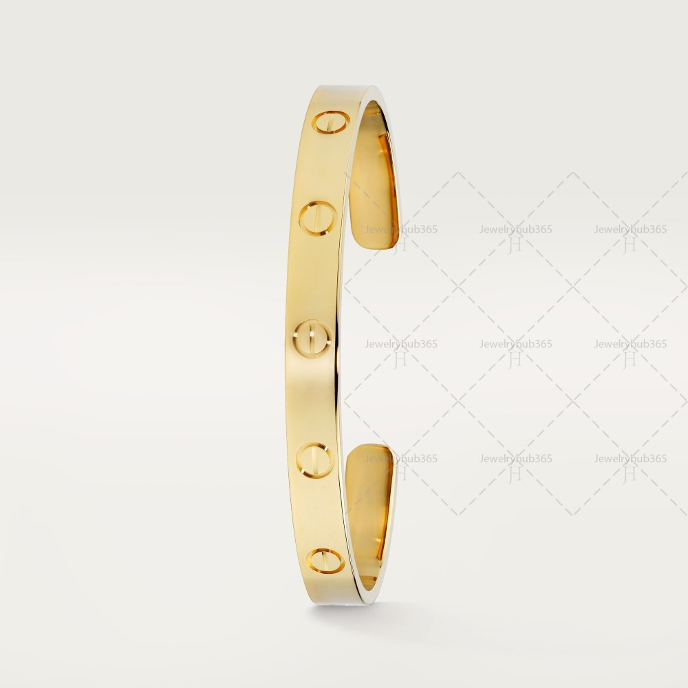 LOVE C Type W6.2mm bracelet Yellow gold