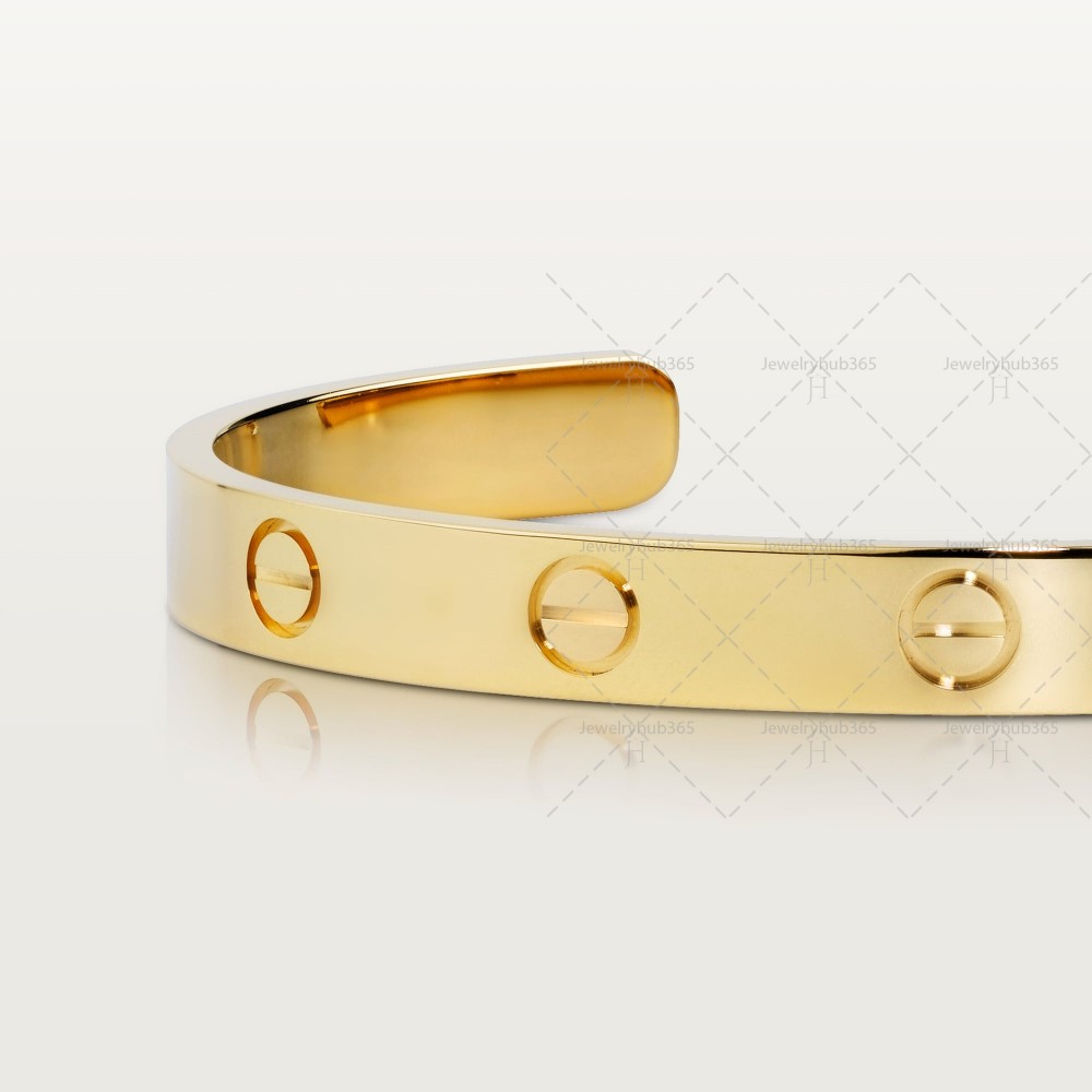 LOVE C Type W6.2mm bracelet Yellow gold