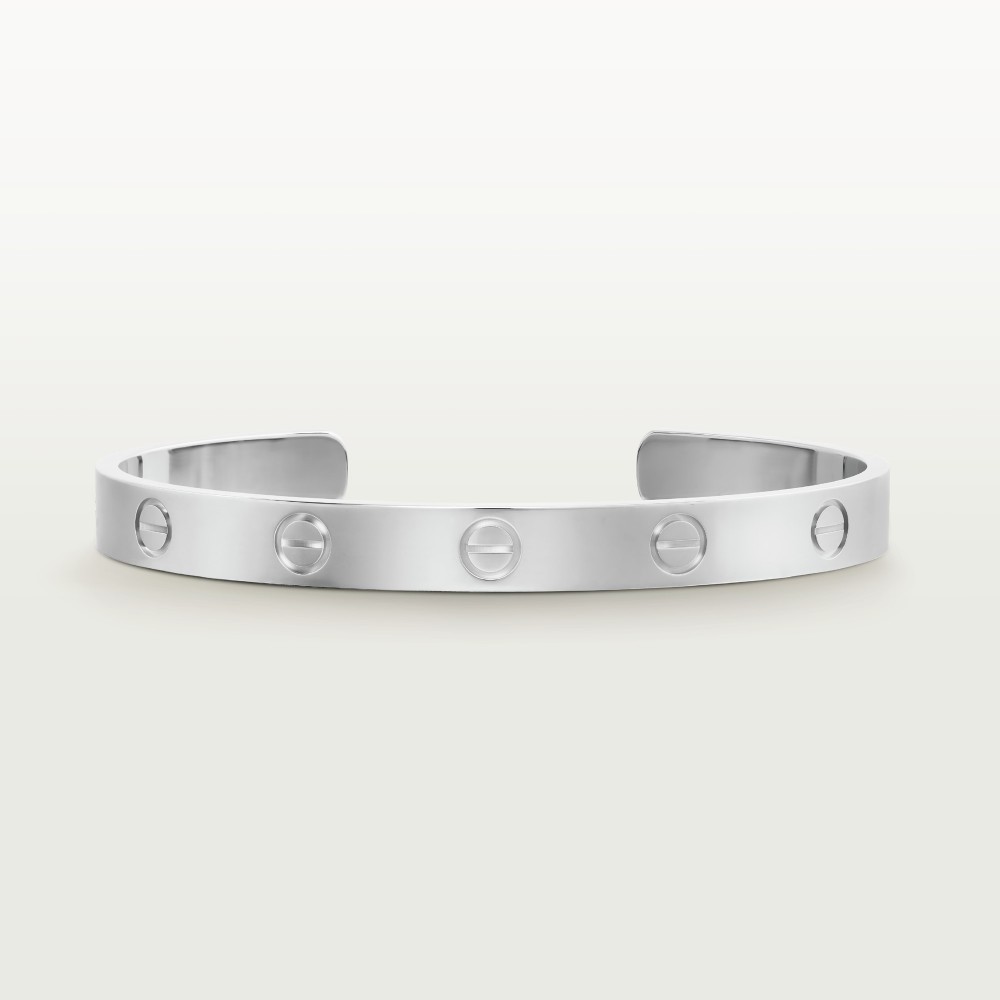 LOVE C Type W6.2mm bracelet White gold