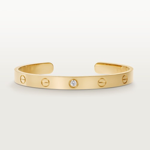 LOVE C Type W6.1mm bracelet 1-Diamond Yellow gold