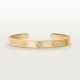 LOVE C Type W6.1mm bracelet 1-Diamond Yellow gold