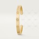 LOVE C Type W6.1mm bracelet 1-Diamond Yellow gold