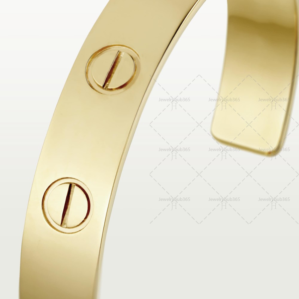 LOVE C Type W9mm bracelet Yellow gold