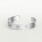 LOVE C Type W9mm bracelet White gold