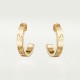 LOVE W2.65mm earrings Yellow gold