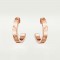 LOVE W2.65mm earrings Rose gold