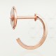 LOVE W2.65mm earrings Rose gold