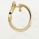 LOVE W5.7mm earrings Yellow gold