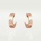 LOVE W5.7mm earrings 1-Diamond Rose gold