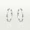 LOVE W3.6mm earrings White gold