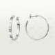 LOVE W3.6mm earrings White gold