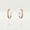 LOVE earrings 48-Diamond Rose gold