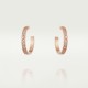 LOVE earrings 48-Diamond Rose gold