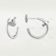 JUSTE UN CLOU W1.8 D12.75mm earrings White gold