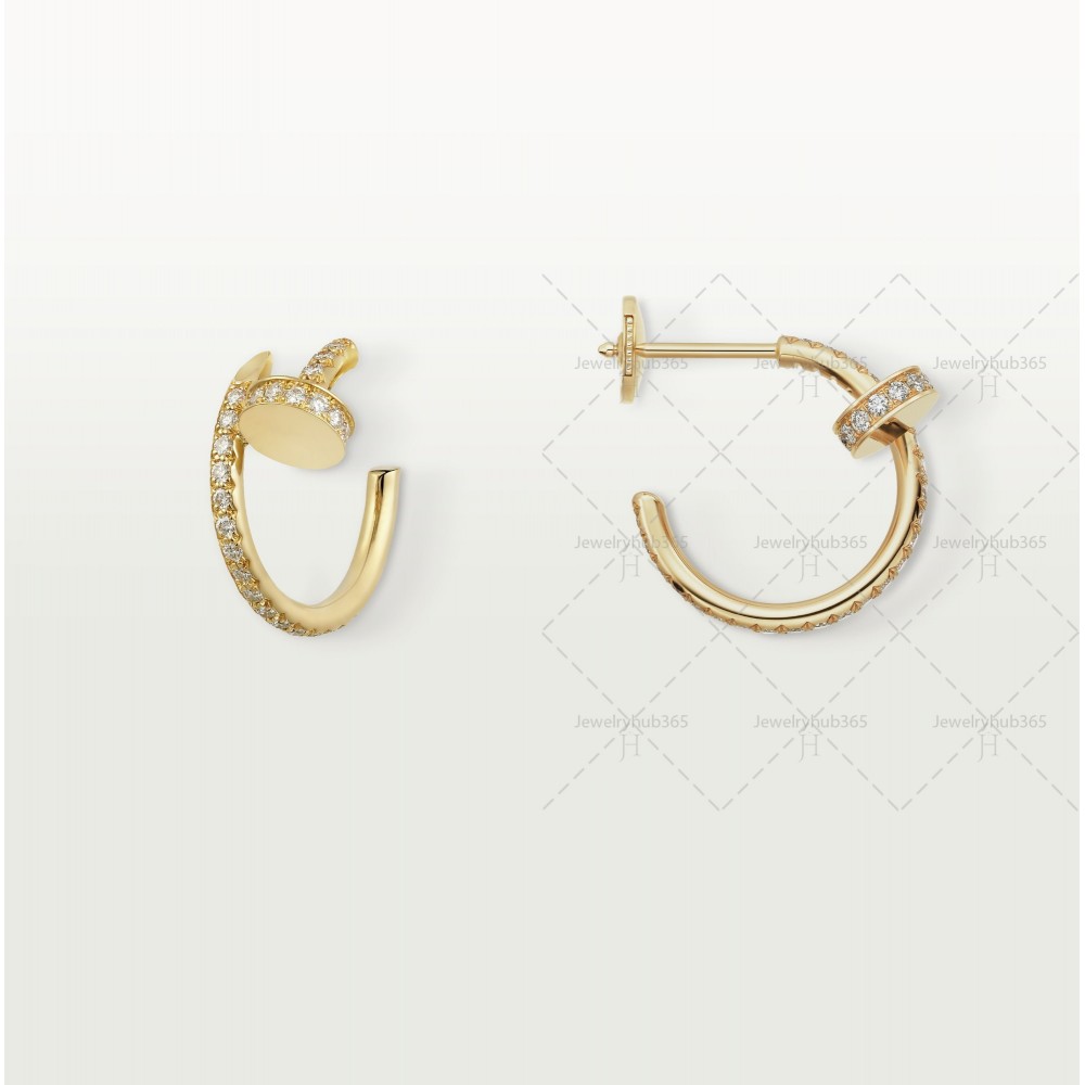 JUSTE UN CLOU earrings 36-Diamond Yellow gold