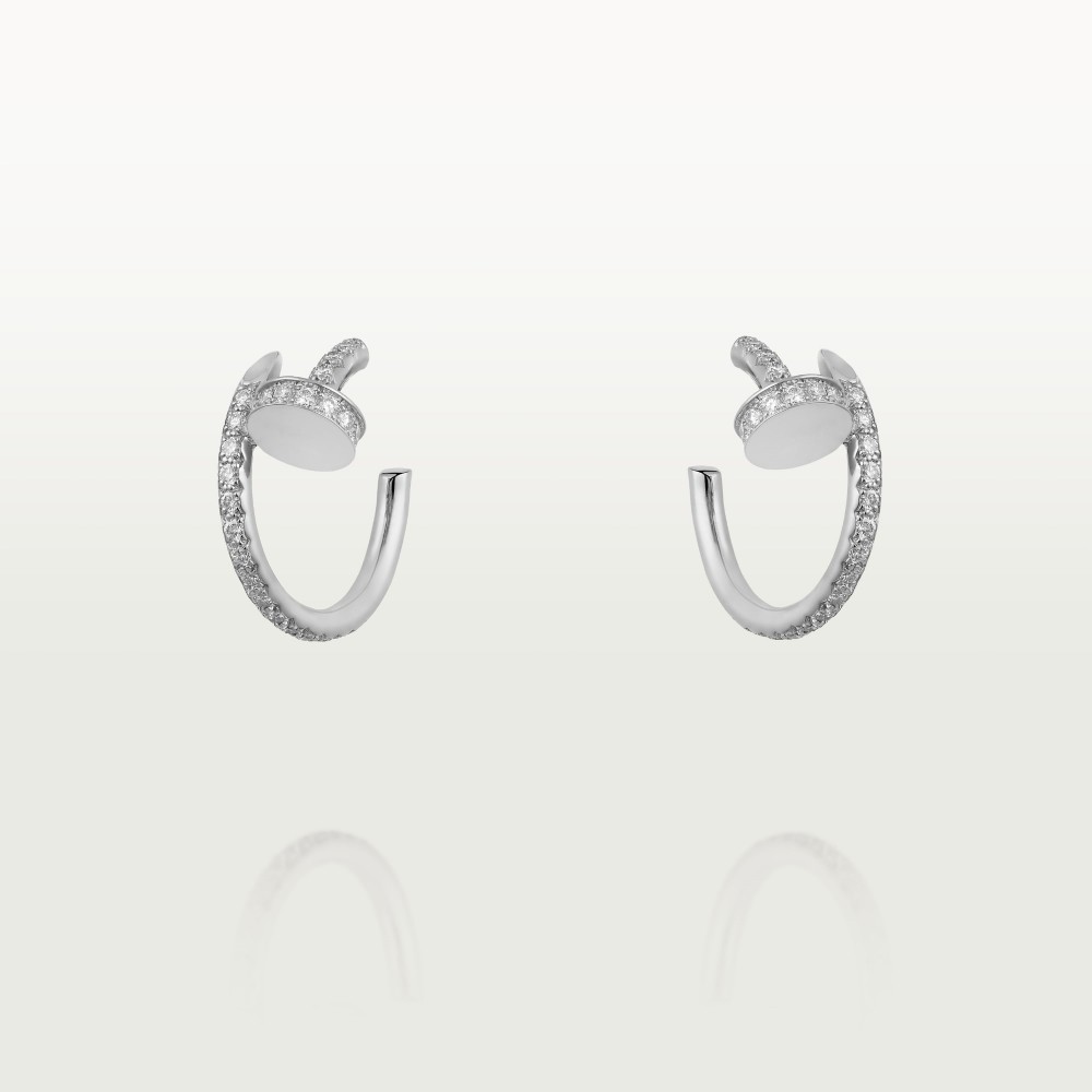 JUSTE UN CLOU earrings 36-Diamond White gold