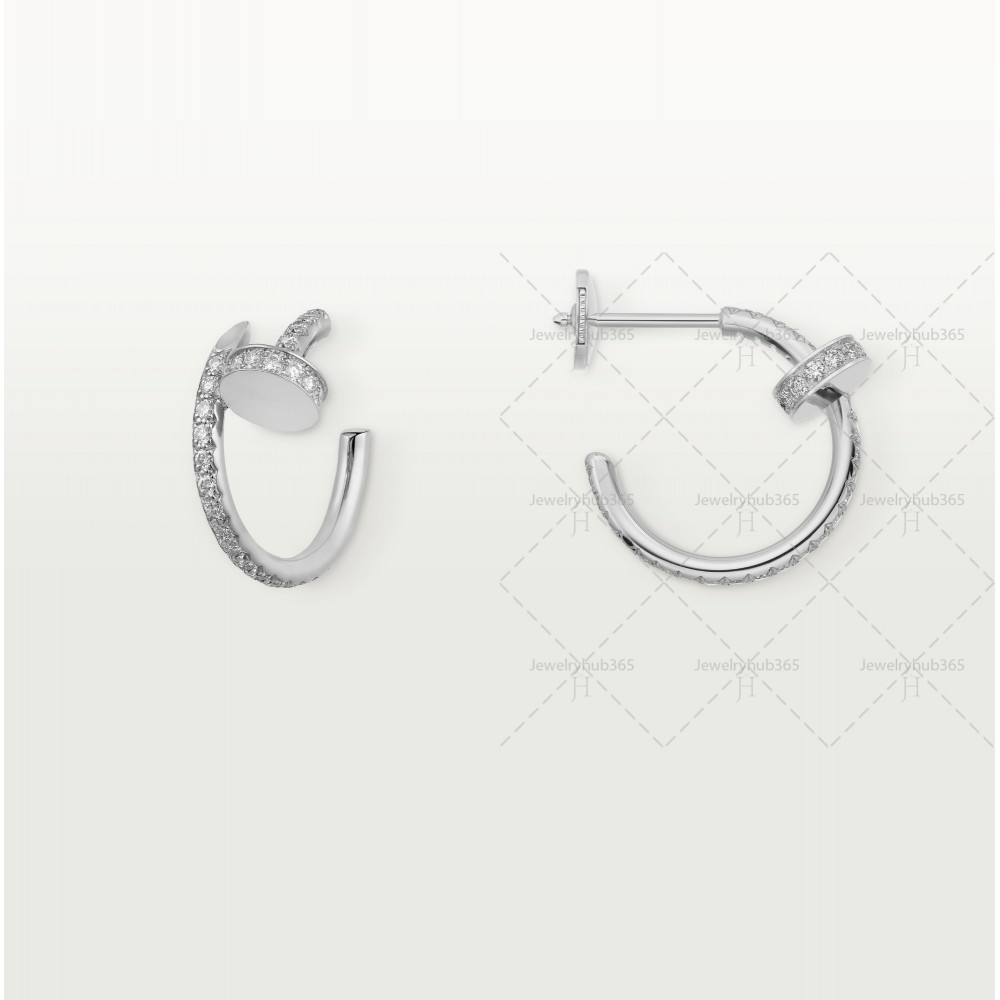 JUSTE UN CLOU earrings 36-Diamond White gold