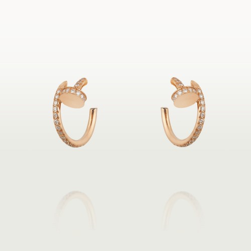 JUSTE UN CLOU earrings 36-Diamond Rose gold