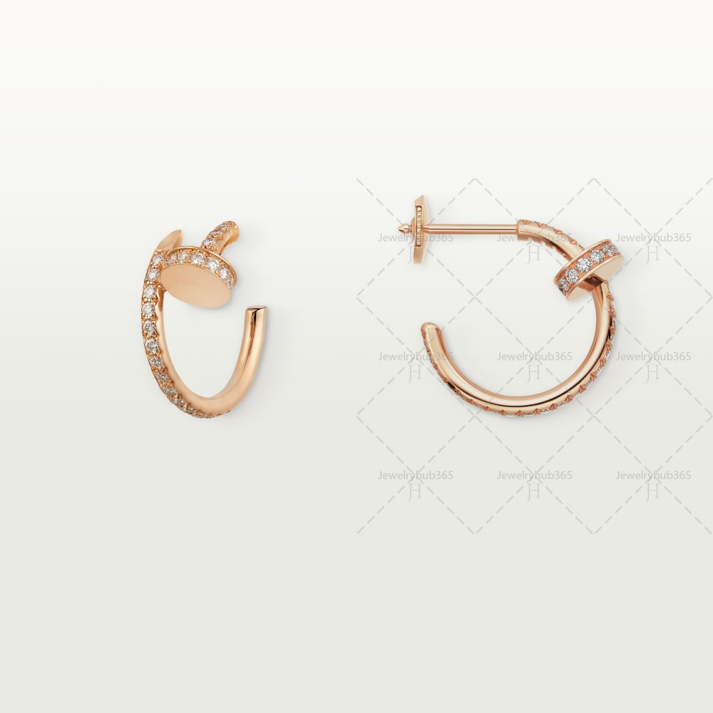 JUSTE UN CLOU earrings 36-Diamond Rose gold