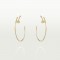 JUSTE UN CLOU W1.8 D40mm earrings 28-Diamond Yellow gold